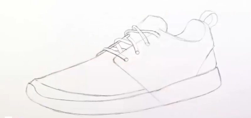 How to draw basketball shoes